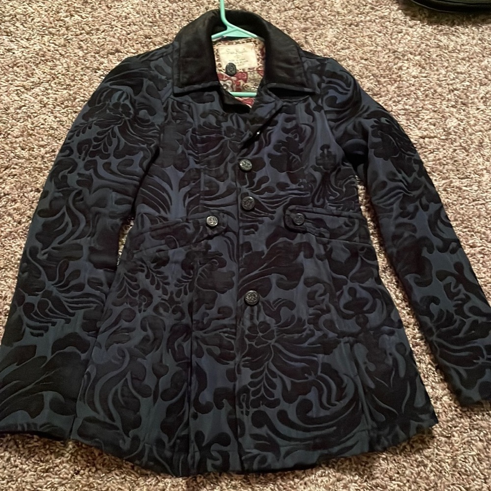 Free people size 2 blue jacket